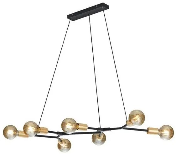 Κρεμαστό Φωτιστικό Οροφής CROSS μαύρο 306700732 Trio Lighting-306700732-Μαύρο-Χρυσό 306700732