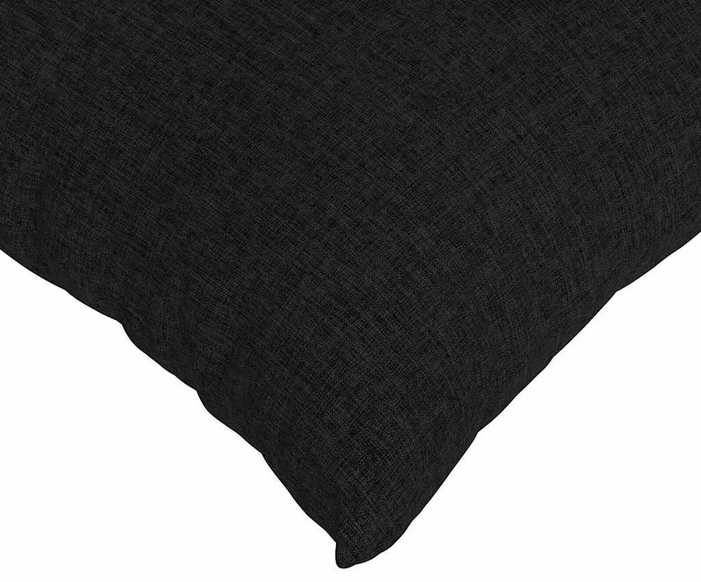vidaXL Μαξιλάρι Καναπέ 2 pcs Μαύρο 50 x 30 cm ύφασμα