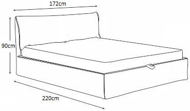 Κρεβάτι επενδυμένο MARONIA 160x200 DIOMMI 45-041