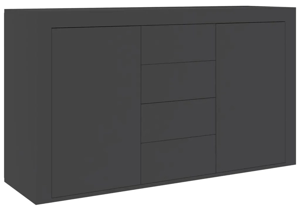 vidaXL Μπουφές Γκρι 120 x 36 x 69 εκ. από Μοριοσανίδα