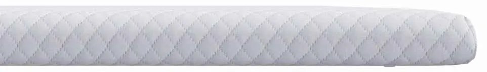 vidaXL Στρώμα επικάλυψης Λευκό 90 x 190 cm Υφασμα Jacquard