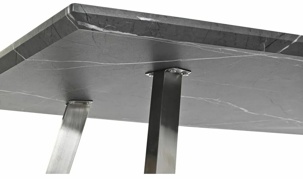 Τραπεζαρία DKD Home Decor Μαύρο Χάλυβας Ξύλο MDF 160 x 90 x 76 cm