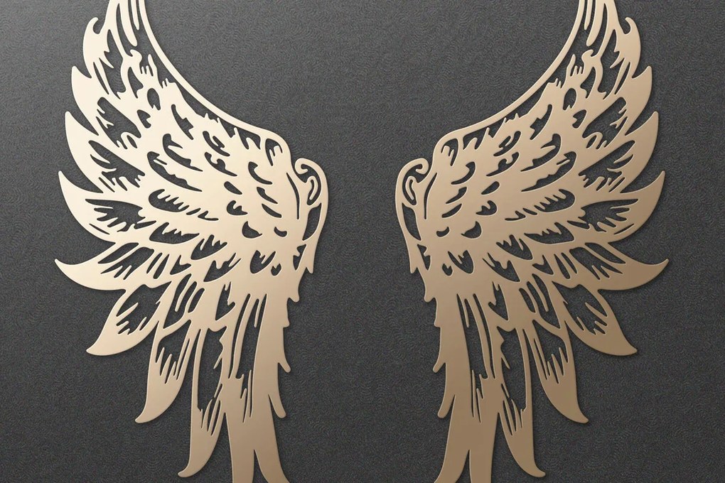 Σετ των 3 Intra απο ξύλο plywood 3mm-4mm πάχος κοπής χαρτιού με λέιζερ Angel Wings Δίασταση 7x7 cm INTRAFABR-115249355