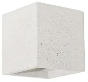 Απλίκα φωτιστικό τοίχου Concrete από τσιμέντο Viokef 4096902 Λευκό