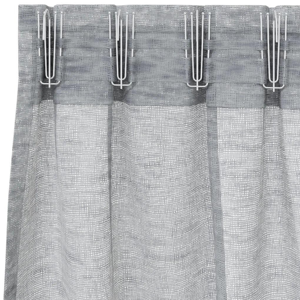 vidaXL Κουρτίνες 2 pcs Σκούρο γκρι 140 x 225 cm Πολυεστέρας