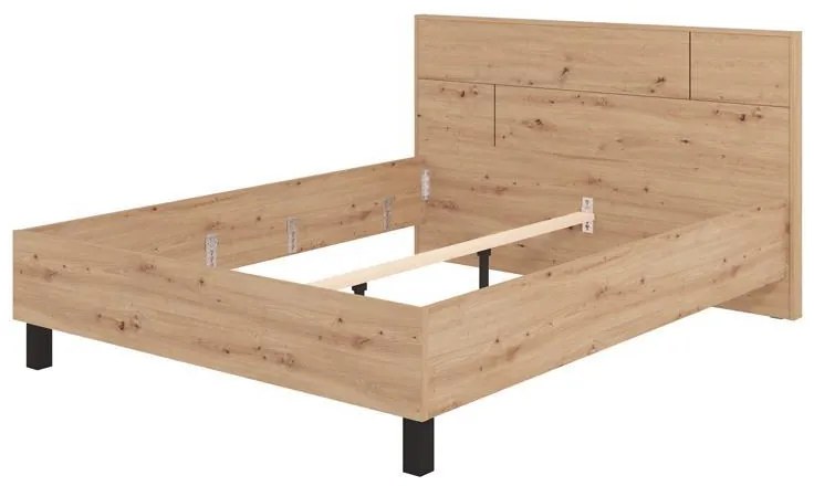 Κρεβάτι ALERIA Διπλό Artisan Oak 160x200 εκ. 173x211x102 εκ.