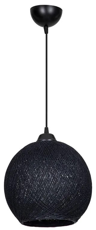 Φωτιστικό οροφής μονόφωτο Leshia pakoworld Ε27 μαύρο Φ26x26εκ