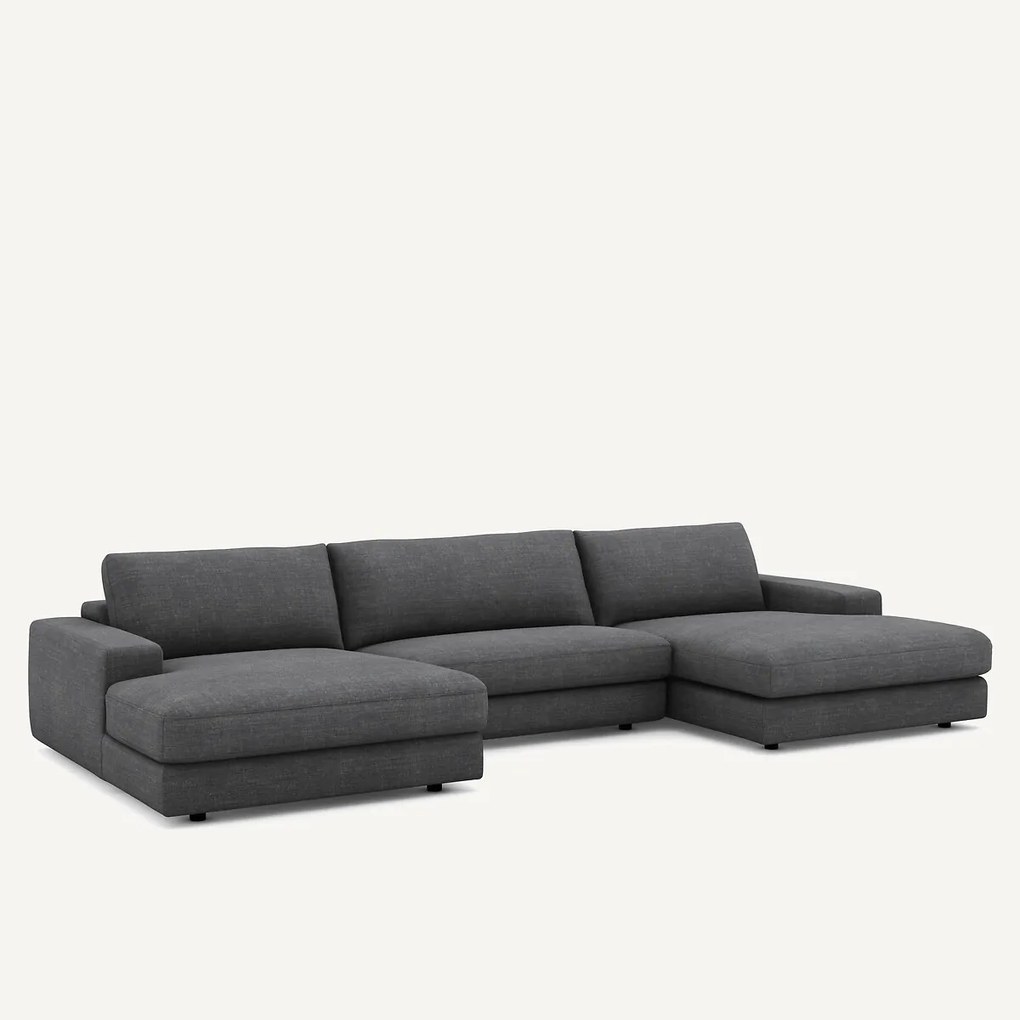 Καναπές 5 θέσεων από βαμβάκι και λινό, Skander