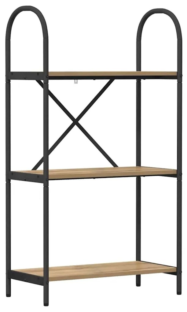 vidaXL Ράφι Βιβλίων artisan δρυς 60 x 30 x 109 εκ Επεξεργασμένο ξύλο