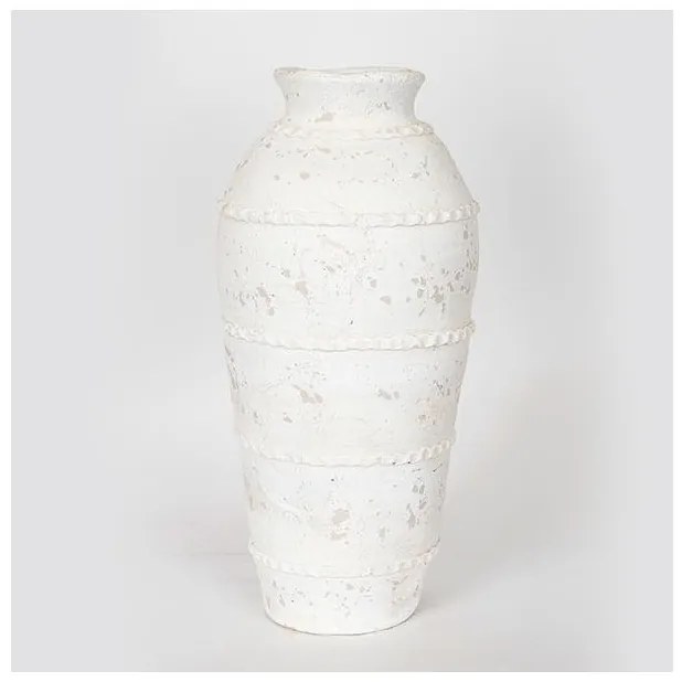 Βάζο Λευκό 20.5x20.5x43cm 752-20277 Estheti-752-20277-Λευκό 752-20277