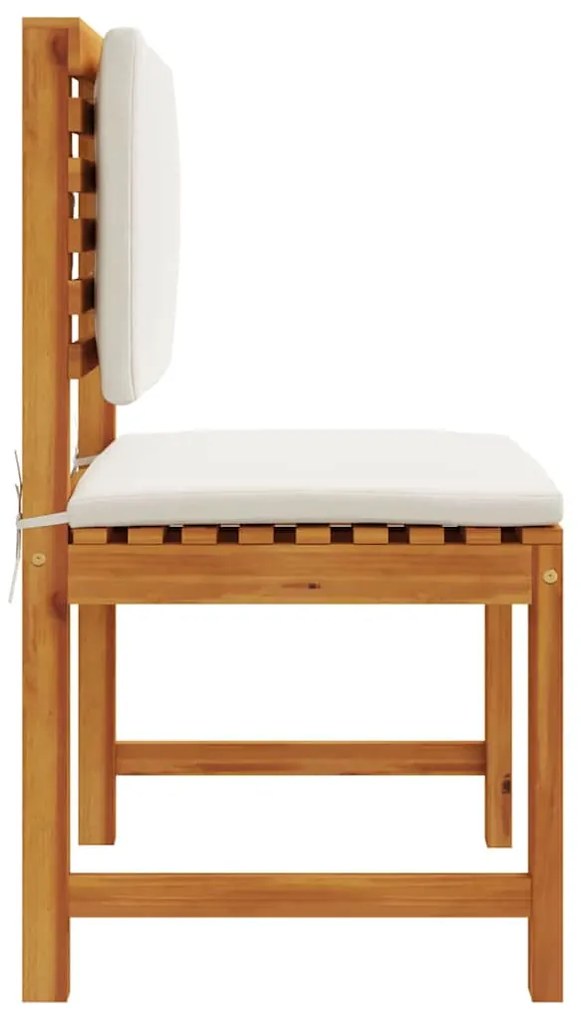 vidaXL Καρέκλα Κήπου Χωρίς Χερούλι 2 pcs Καφέ 50 x 50 x 91 εκ.