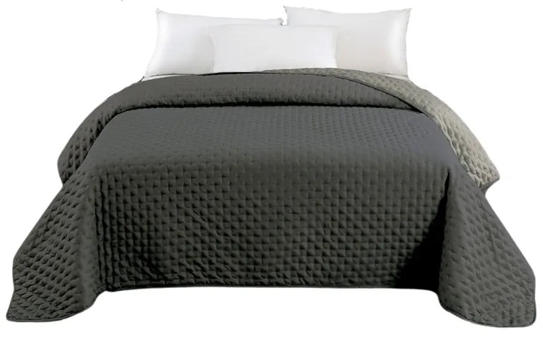 Κουβερλί 2 Όψεων (160x240) Hotel Anthracite/Grey 100% Microfiber