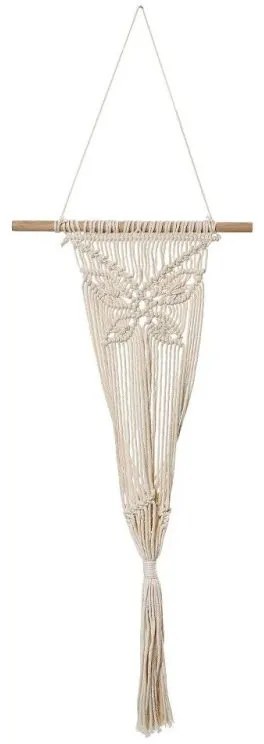 Κρεμαστό Διακοσμητικό από Ύφασμα Μπεζ 35x71cm