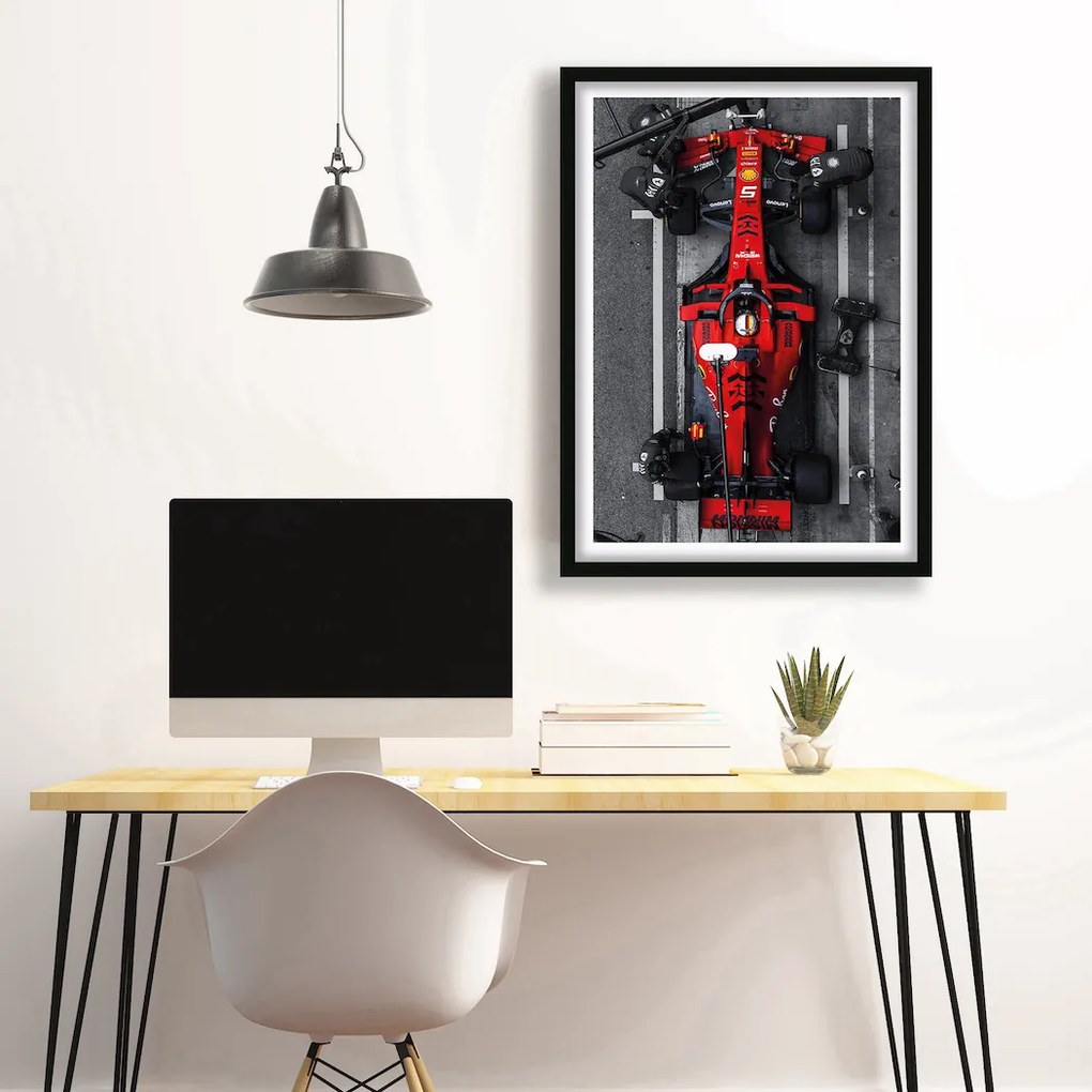 Πόστερ &amp; Κάδρο Sebastian Vettel F008 40x50cm  Εκτύπωση Πόστερ (χωρίς κάδρο)