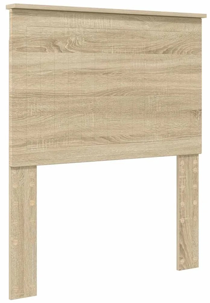 vidaXL Κεφαλάρι με κεφαλάρι Δρύς Sonoma 80 cm Επεξεργασμένο ξύλο