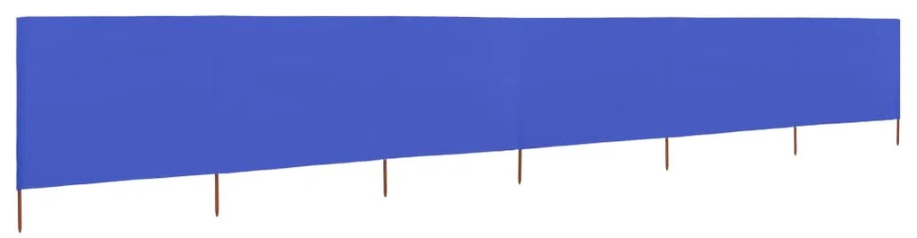 vidaXL Προστατευτικό Αέρα με 6 Πάνελ Αζούρ Μπλε 800x80 εκ. Υφασμάτινο