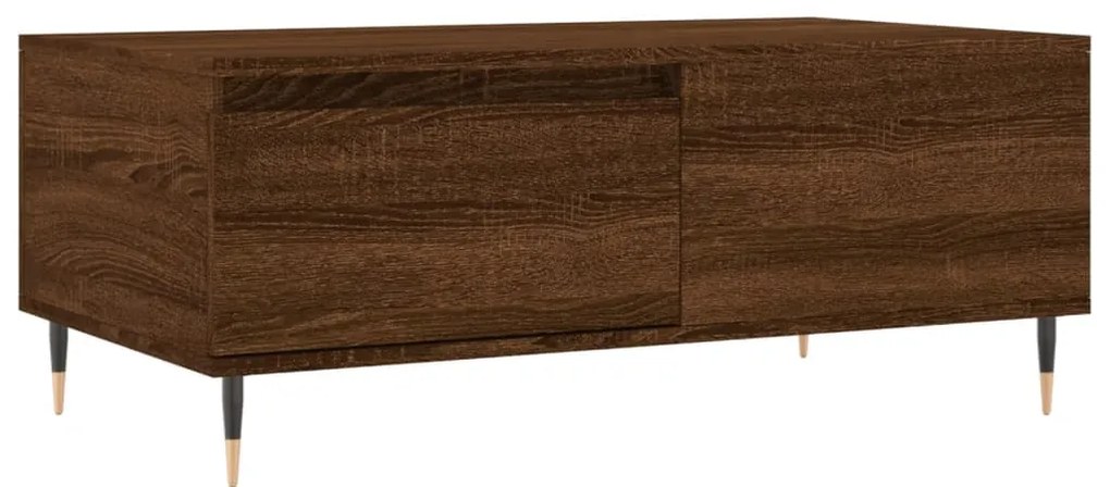 vidaXL Τραπεζάκι Σαλονιού Καφέ Δρυς 90x50x36,5 εκ. Επεξεργασμ. Ξύλο