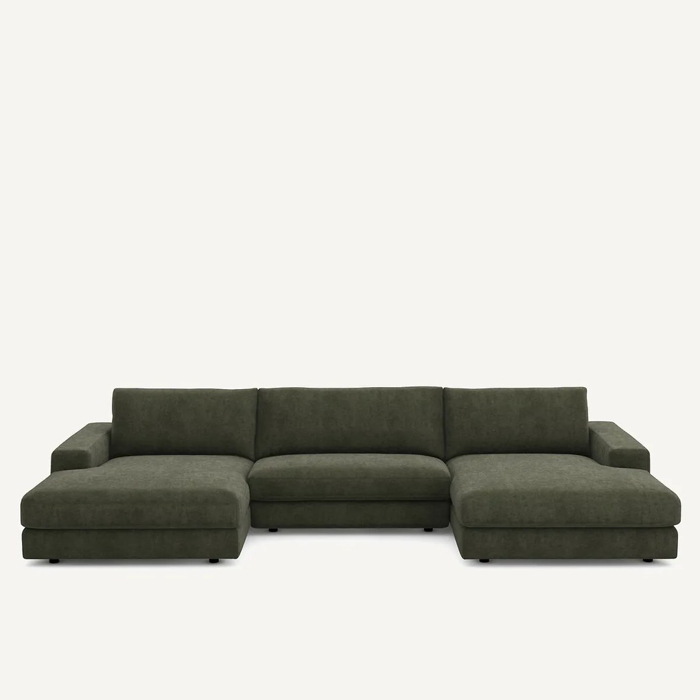 Καναπές 5 θέσεων από βισκόζη και πολυεστέρα, Skander