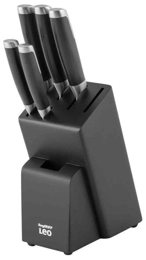 Μαχαίρια Σε Βάση Graphite (Σετ 6Τμχ) 3950358 Black BergHOFF Steel,Abs