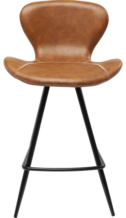 Σκαμπό Μπαρ Rusty Δερματίνη Καφέ  53x53x91εκ - Καφέ