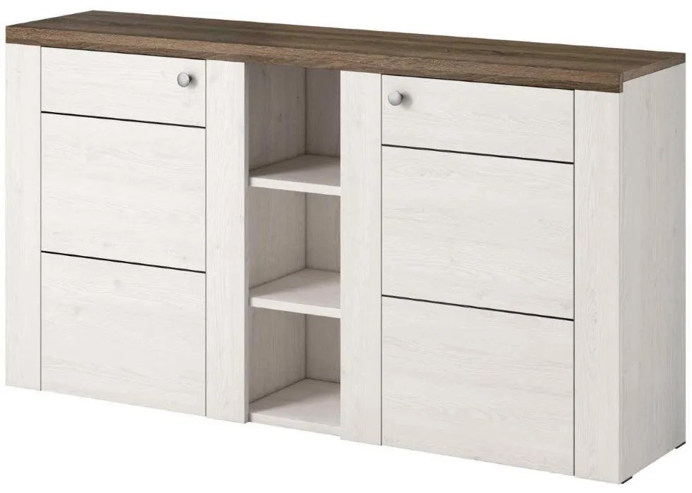 Μπουφές Lark 26-Λευκό - 155.00Χ37.00Χ85.00cm