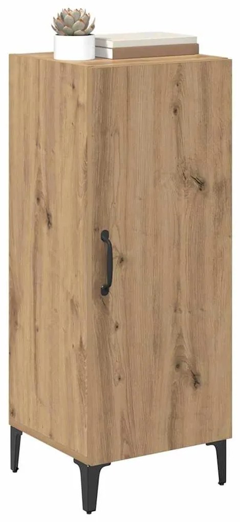 vidaXL Πλαϊνό γραφείο artisan δρυς 34,5 x 34 x 90 εκ.