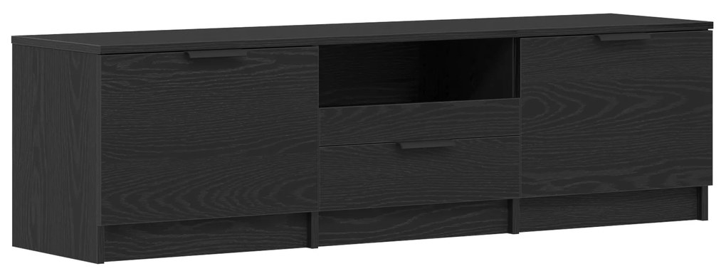 vidaXL Ντουλάπι τηλεόρασης - Μαύρη δρυς - 140x35x40 εκ. - Φτιαγμένο από επεξεργασμένο ξύλο