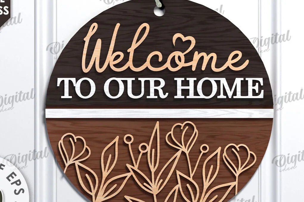 Σετ των 2 Intra απο ξύλο plywood 3mm-4mm πάχος – Ξύλινη πινακίδα υποδοχής με λέιζερ Δίασταση  20x20 cm INTRAFABR-112121898