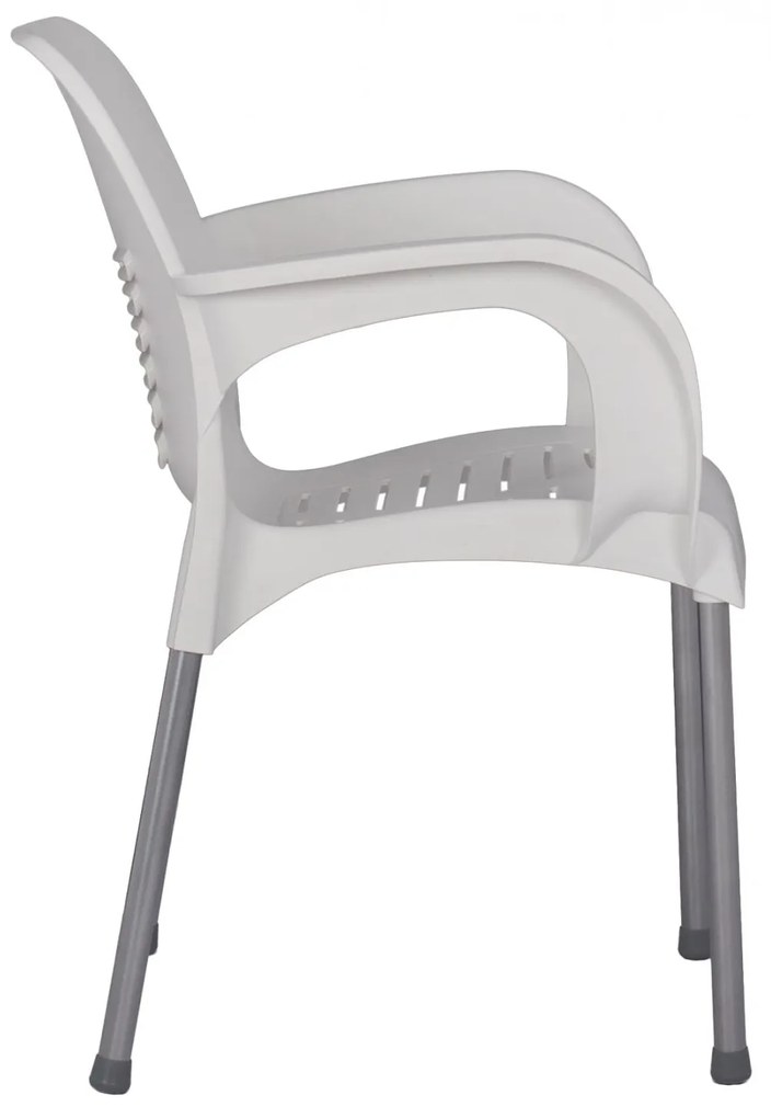 Καρέκλα - Πολυθρόνα RECYCLED KAREK C5592.11 Λευκή Πολυπροπυλενίου 59,5x59x81Y εκ. 59.5x59x81 εκ.