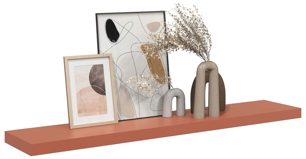 vidaXL Ράφι Τοίχου Κόκκινο 120 x 23,5 x 4 εκ Επεξεργασμένο ξύλο