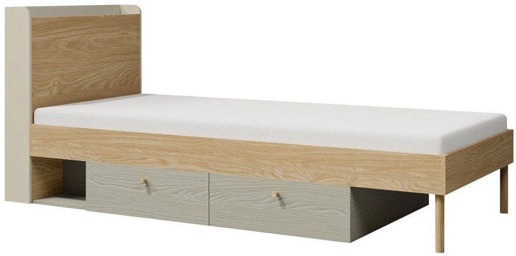 Παιδικό κρεβάτι Yuki-Menta - 94.00Χ217.00Χ93.00cm