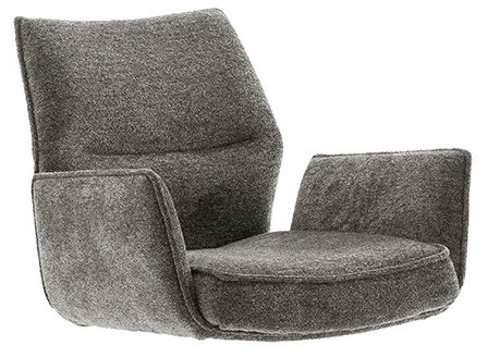 Bali Καρεκλα Relax Μαύρη + Υποπόδιο 83x86x102 cm
