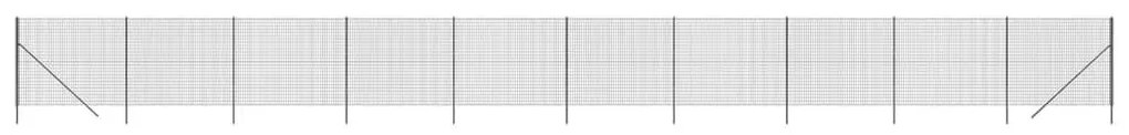 Συρματόπλεγμα Περίφραξης Ανθρακί 2 x 25 μ. από Γαλβαν. Ατσάλι - Ανθρακί