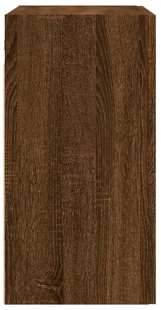 vidaXL Ντουλάπι Τοίχου Καφέ Δρυς 60 x 31 x 60 εκ. Επεξεργασμένο Ξύλο