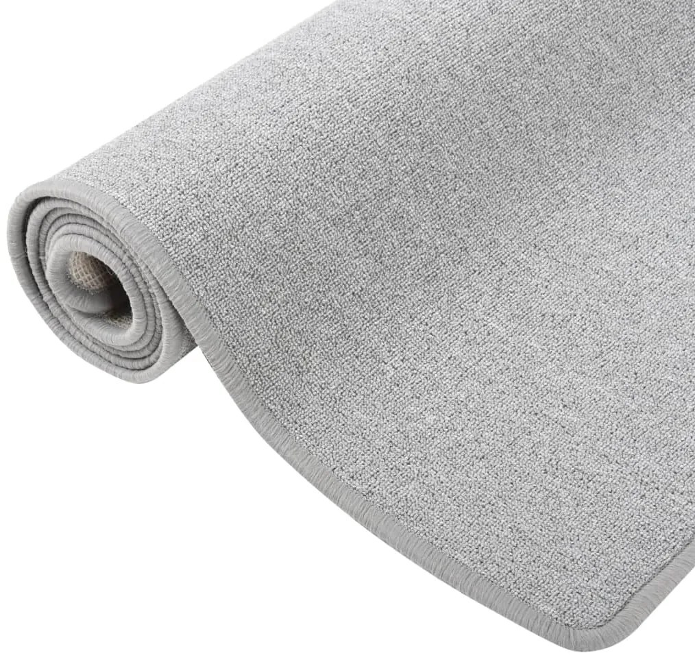 vidaXL Χαλί Διάδρομος Ανοιχτό Γκρι 50 x 250 εκ.
