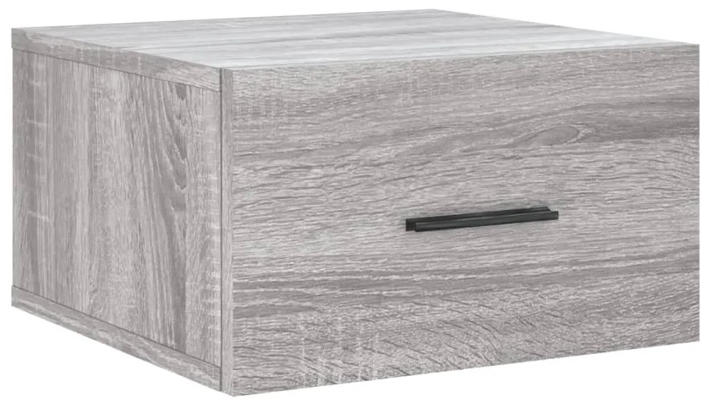 vidaXL Κομοδίνα Επιτοίχια 2 τεμ. Γκρι Sonoma 35 x 35 x 20 εκ.