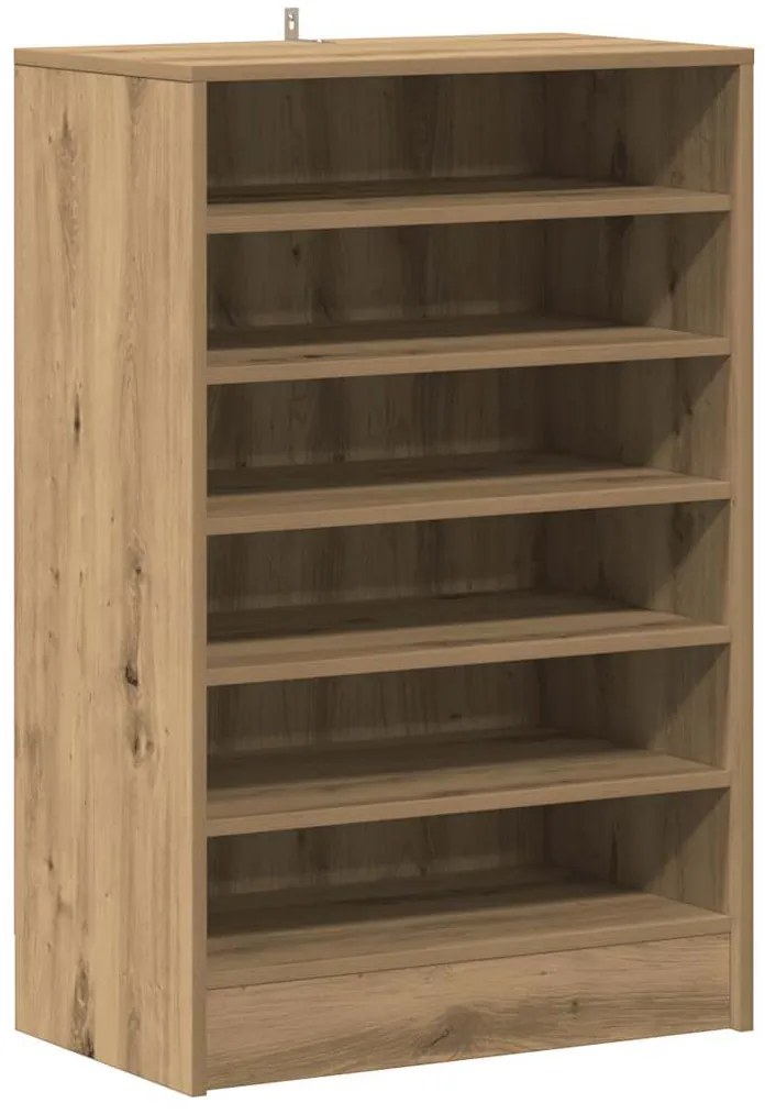 vidaXL Παπουτσοθήκη Αρτισιανή Δρυς 60x35x92 εκ. Επεξεργασμένο Ξύλο