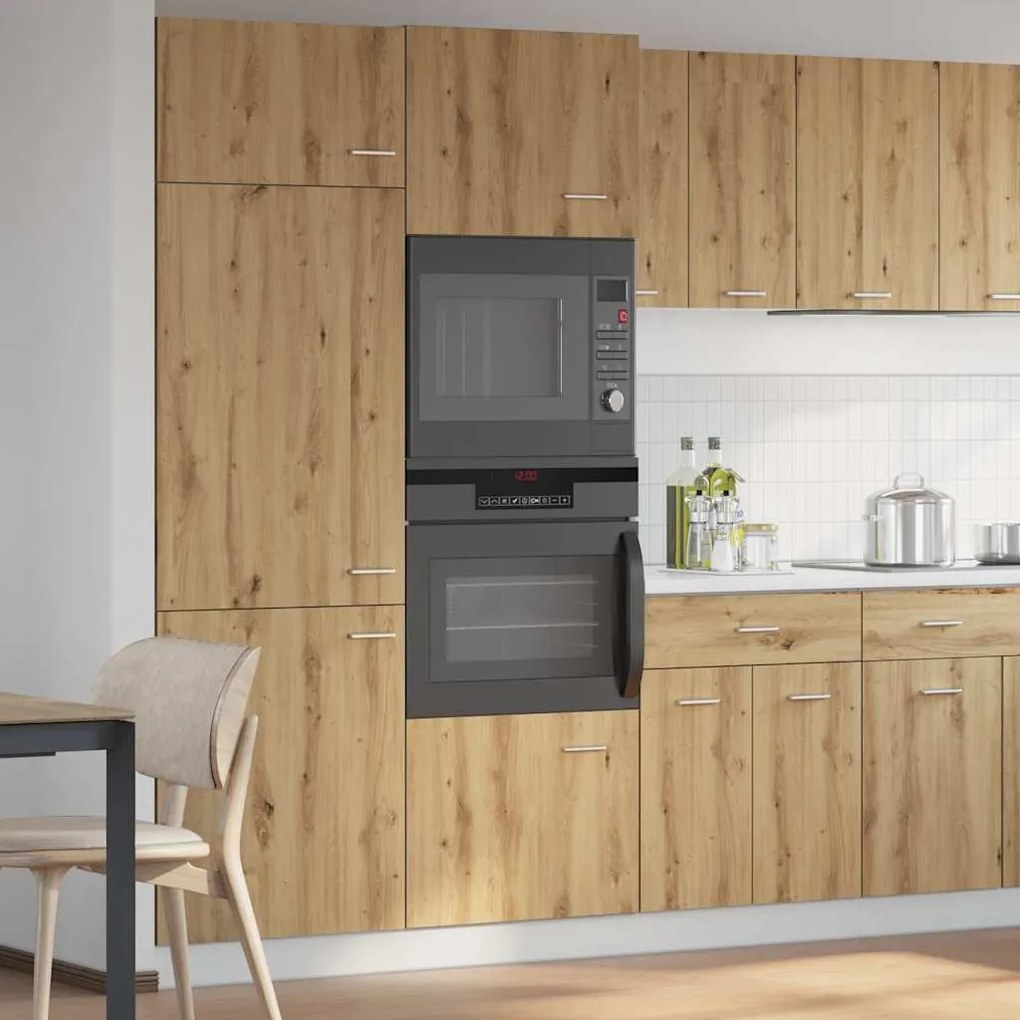 Ντουλάπι φούρνου μικροκυμάτων Artisan Oak Κατασκευασμένο ξύλο - Καφέ