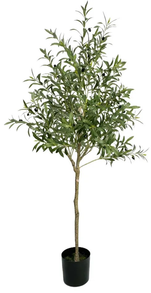 OLIVE TREE ΤΕΧΝΗΤΟ ΦΥΤΟ ΣΕ ΓΛΑΣΤΡΑ ΥΦΑΣΜΑ PVC ΠΡΑΣΙΝΟ H180CM