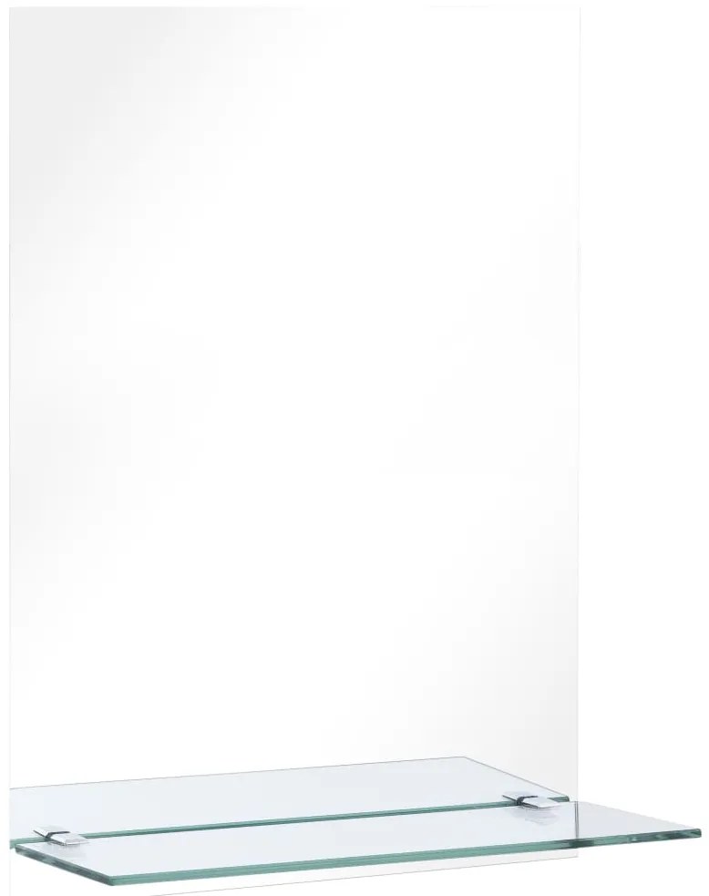 vidaXL Καθρέφτης Τοίχου με Ράφι 40 x 60 εκ. από Ψημένο Γυαλί