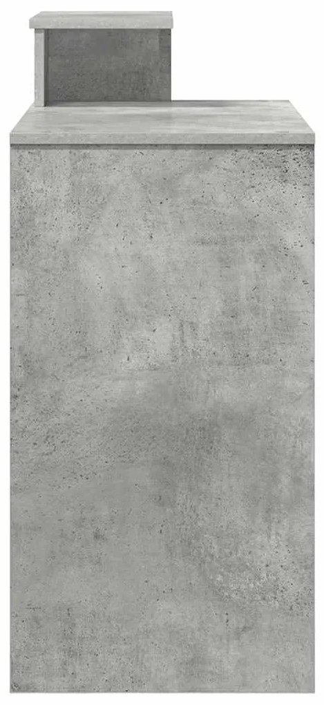 vidaXL Γραφείο Γκρι σκυροδέματος 106 x 40 x 88.5 εκ Επεξεργασμένο ξύλο