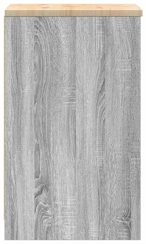 vidaXL ντουλάπι αποθήκευσης γκαράζ 40x51x85 εκ μασίφ ξύλο πεύκο