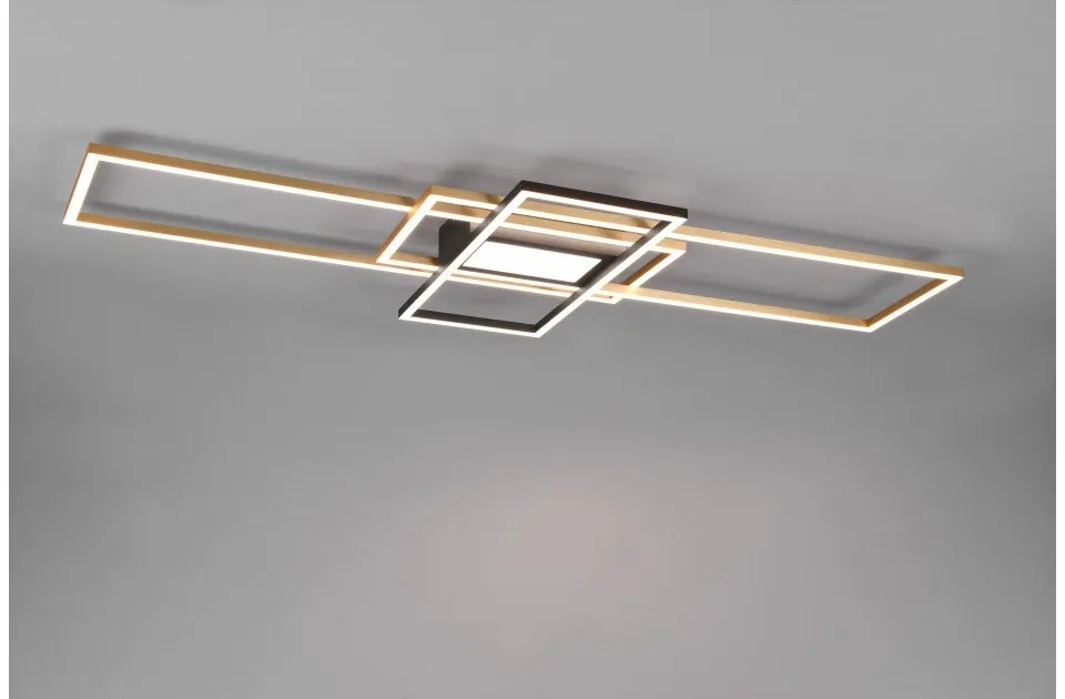 Πλαφονιέρα Φωτιστικό Οροφής LED 60W Ορείχαλκος Dimmer 3CCT Irvine 620010408 Trio Lighting-620010408-Ορείχαλκος 620010408
