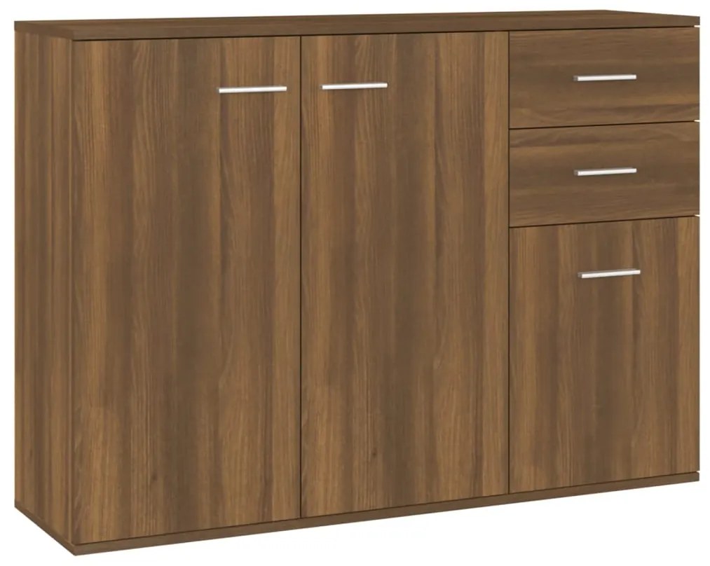 vidaXL Μπουφές Καφέ Δρυς 105 x 30 x 75 εκ. από Επεξεργασμένο Ξύλο