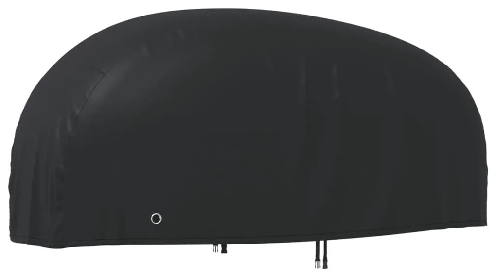 vidaXL Κουκούλα Μηχανής Μαύρη 245x105x125 εκ. Ύφασμα Oxford 210D