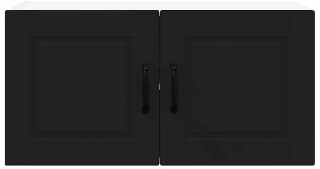 vidaXL Ντουλάπα Κουζίνας Μαύρο 80 x 31 x 40 εκ Επεξεργασμένο ξύλο