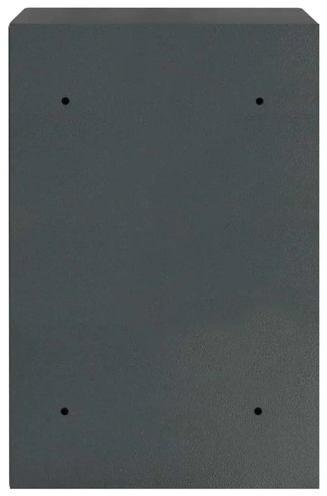 vidaXL Ψηφιακό Ασφαλές Σκούρο γκρι 40 x 35 x 60 εκ. Ατσάλι