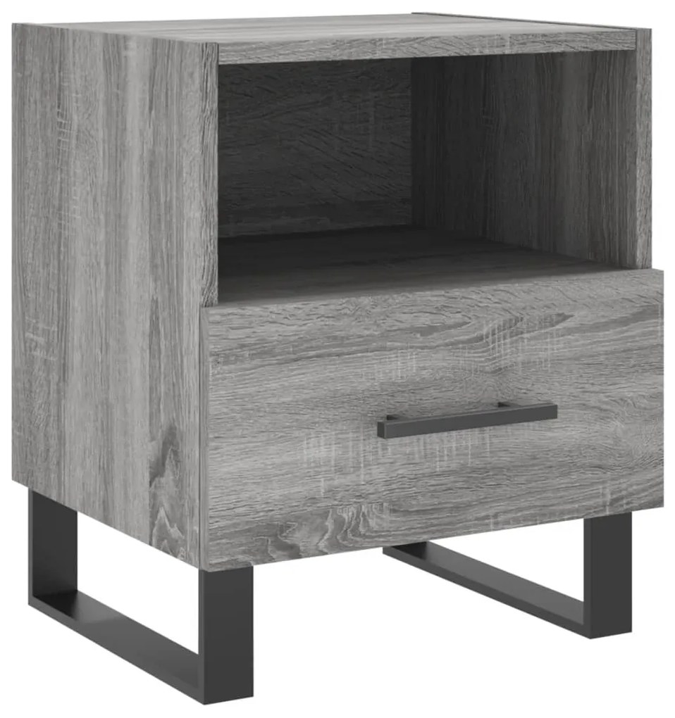 vidaXL Κομοδίνο Γκρι Sonoma 40 x 35 x 47,5 εκ. από Επεξεργασμένο Ξύλο