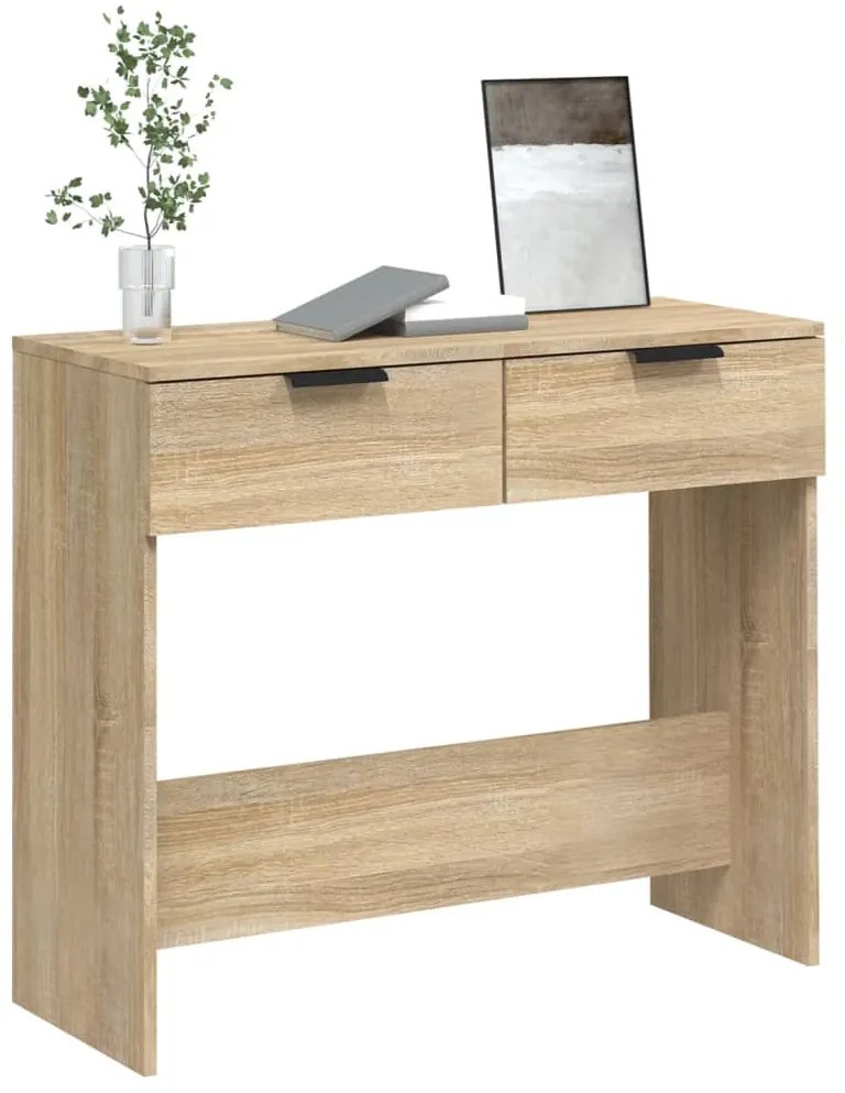 vidaXL Τραπέζι Κονσόλα Sonoma Δρυς 90x36x75 εκ. Επεξεργασμένο Ξύλο