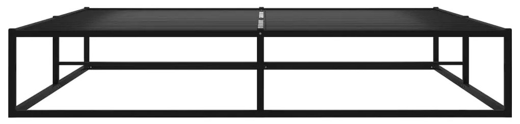 vidaXL Πλαίσιο Κρεβατιού Μαύρο 160 x 200 εκ. Μεταλλικό